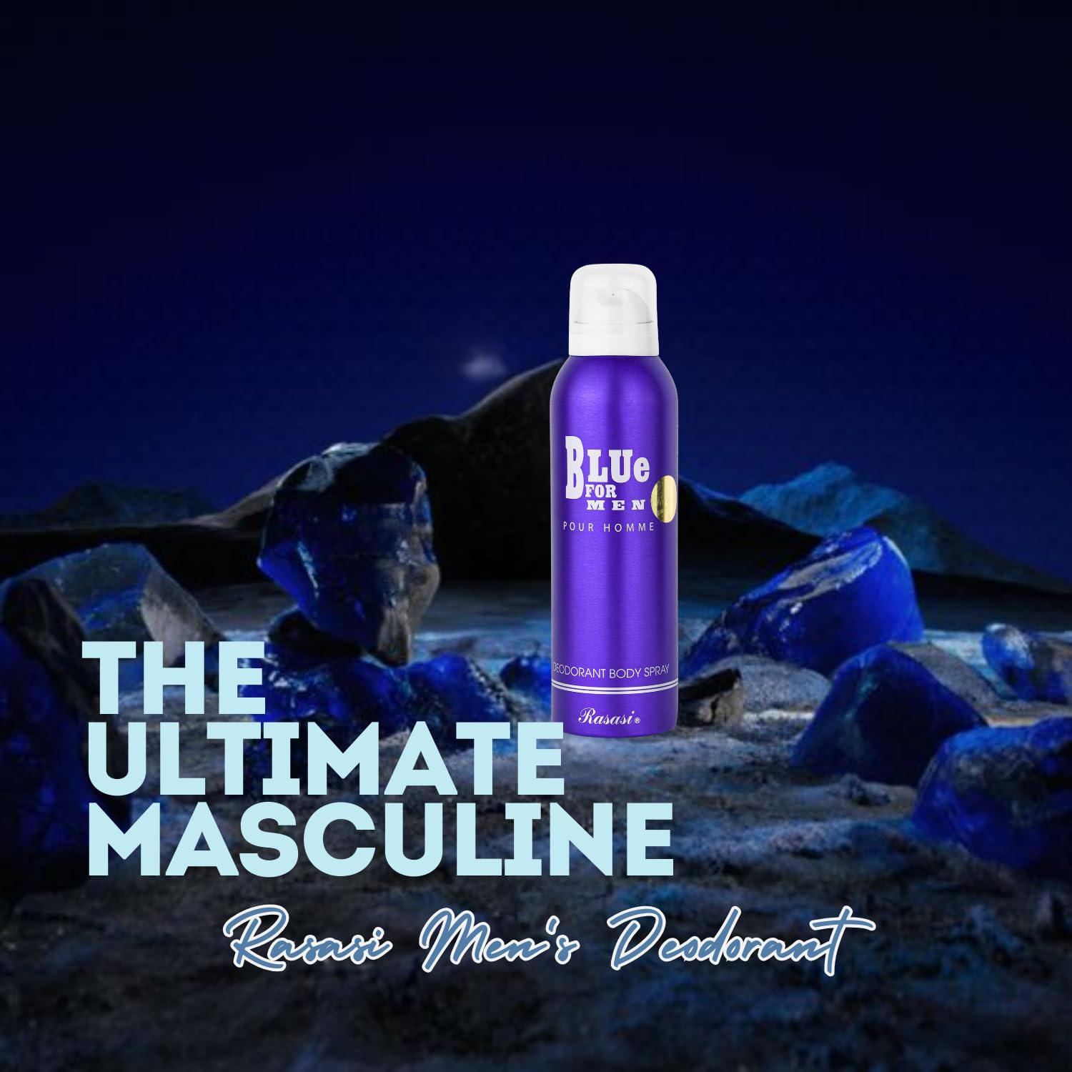 Rasasi Blue For Men Rasasi Deodorant Body Spray Rasasi Blue For