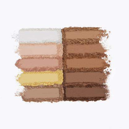 BH Studio Pro Cosmetics Bra Shade and Define - Contouring Palette with 10 Colours - Khayest