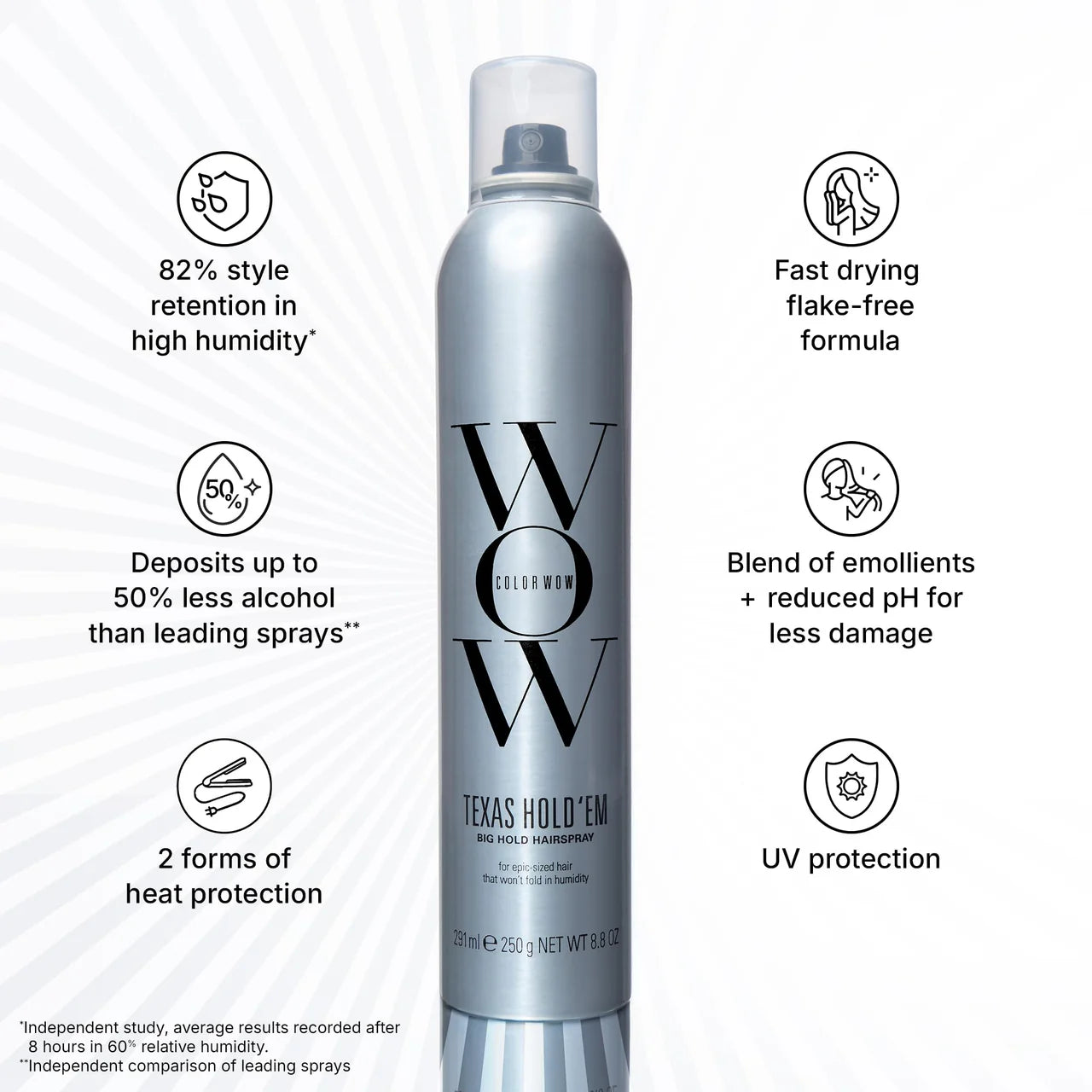 Color wow Texas Hold'Em Big Hold Hair Spray 291ml - Khayest