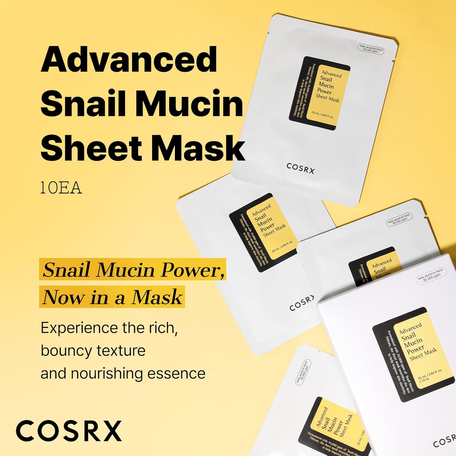 Cosr X Advanced Snail Mucin Power Sheet Mask - Khayest