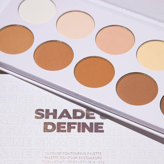 BH Studio Pro Cosmetics Bra Shade and Define - Contouring Palette with 10 Colours - Khayest