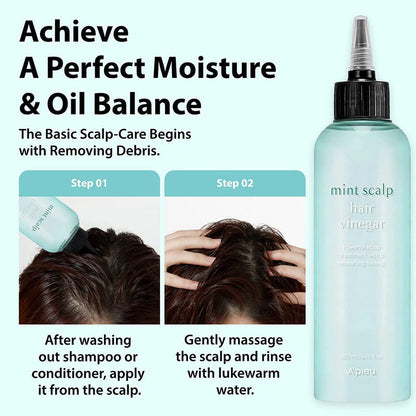 A'PIEU Mint Scalp Hair Vinegar 200ml - Khayest