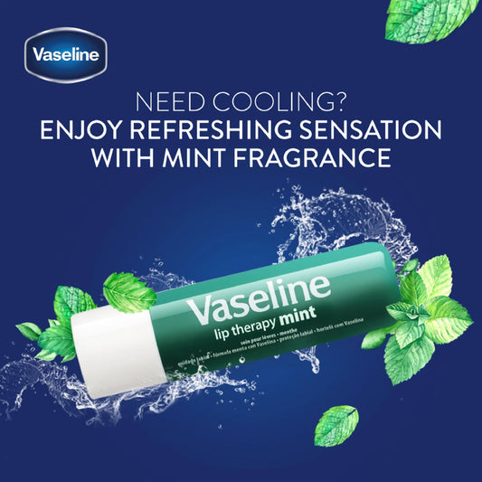 Vaseline Lip Therapy Mint Refreshing Hydration For Soft Lip Balm