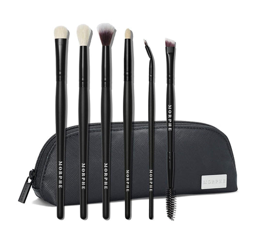 Morphe Eye Stunners 6 Pcs Eye Brush Set + Bag