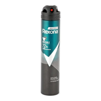 Rexona Invisible 72H Antiperspirant Deodorant Spray 200ml – No White Marks & Long-Lasting Protection