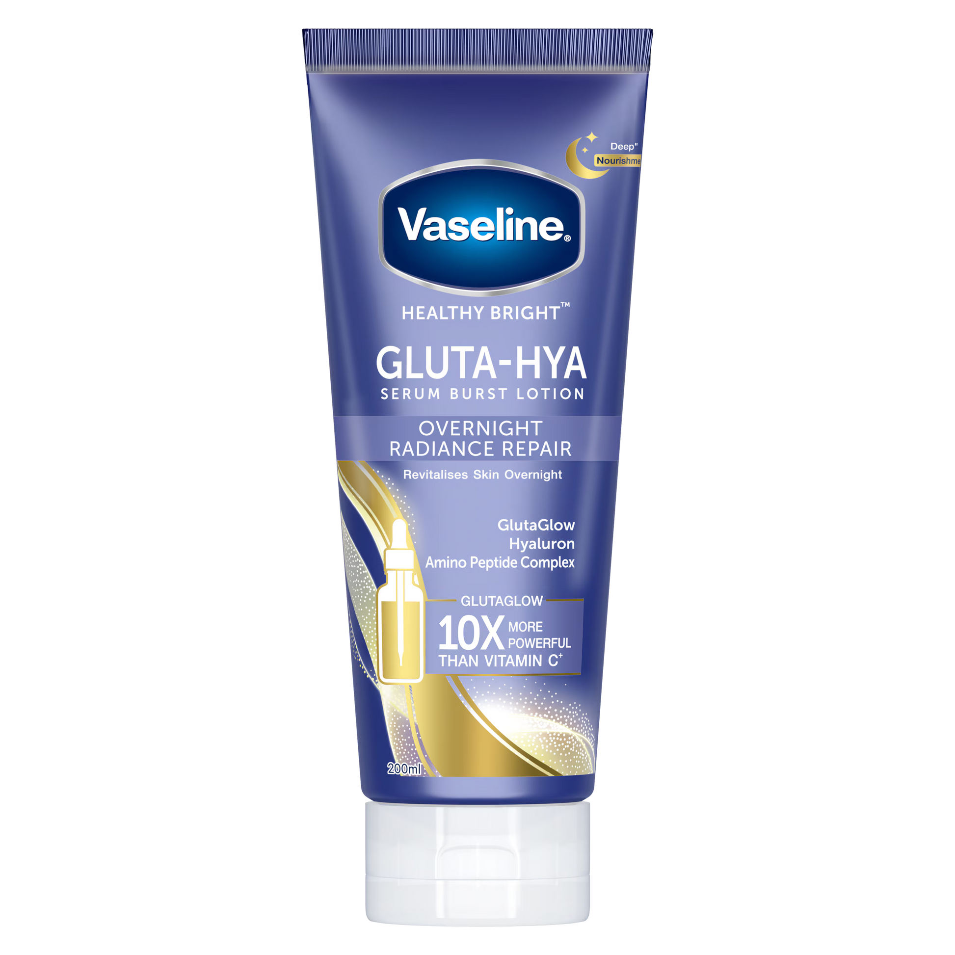 Vaseline® Gluta-Hya Serum Burst Lotion Overnight Radiance Repair - Khayest