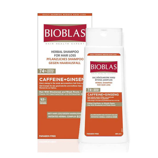 BioBlas Caffeine & Ginseng Shampoo 360ml - Khayest