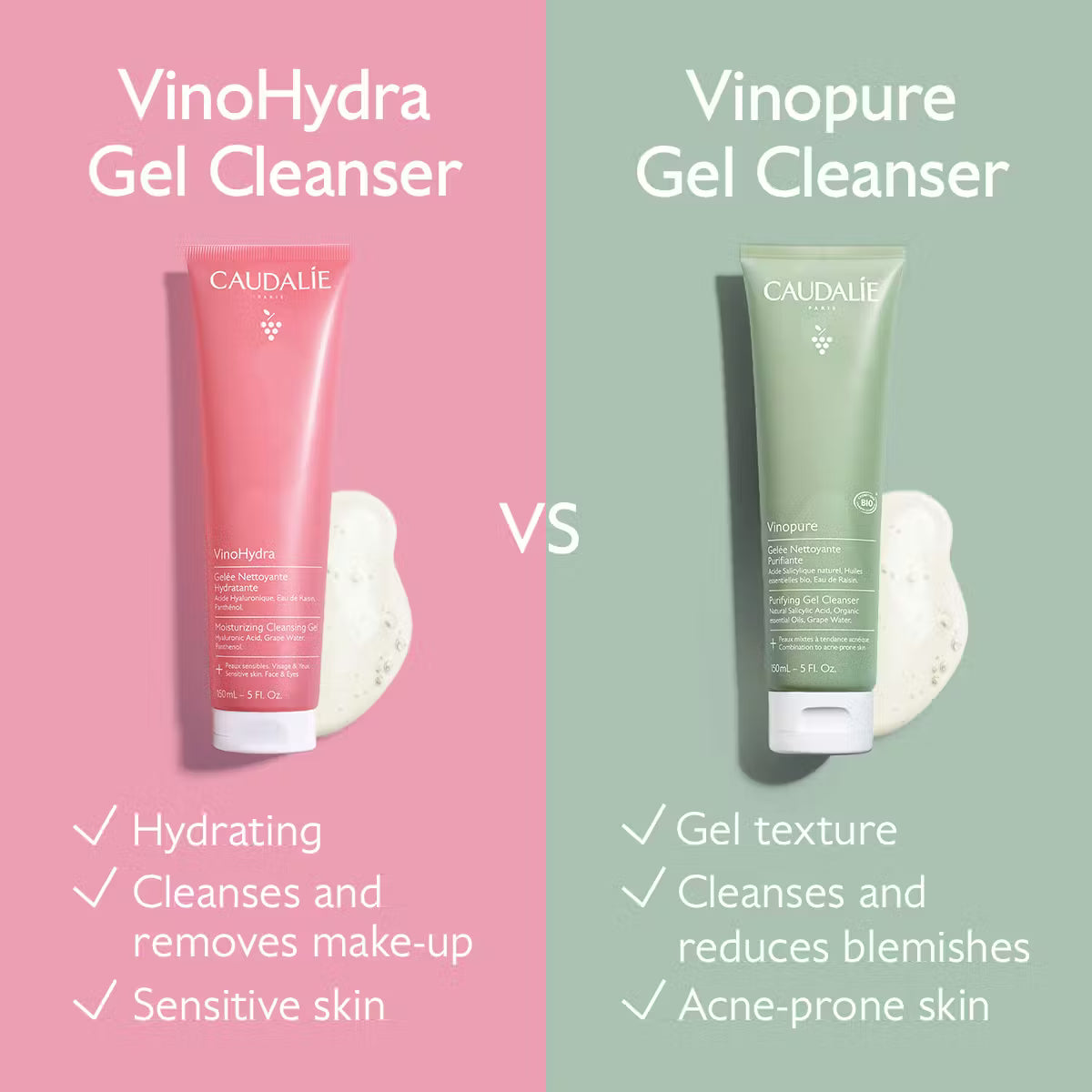 Caudalie VinoHydra Moisturizing Cleansing Gel 150Ml - Khayest