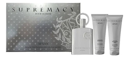 AFNAN Supremacy Silver 3 Piece Set for Men - Khayest