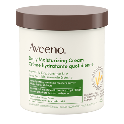 Aveeno Daily Moisturizing Cream 425g – All‑Day Hydration for Dry, Sensitive Skin - Khayest