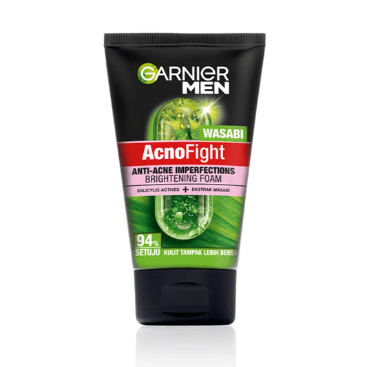 Garnier Men Acno Fight Wasabi Brightening Foam Facial Cleanser - Khayest