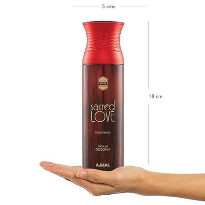 Ajmal Sacred Love Deodorant Body Spray for Men and Women - Khayest