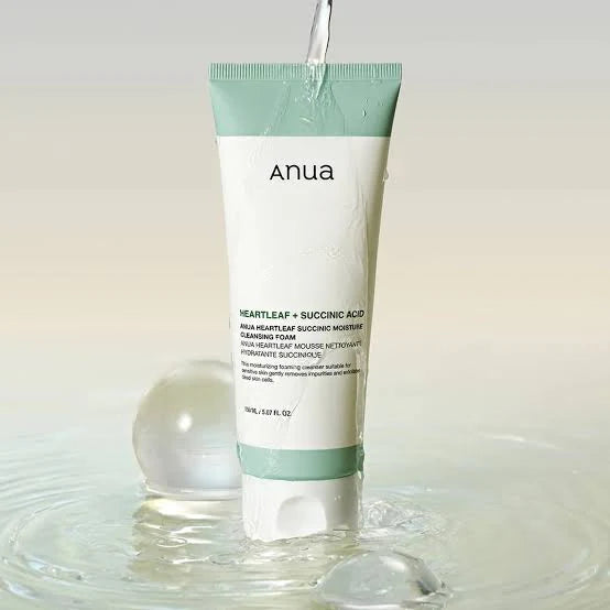 Anua Heartleaf Succinic Moisture Cleansing Foam 150ml - Khayest
