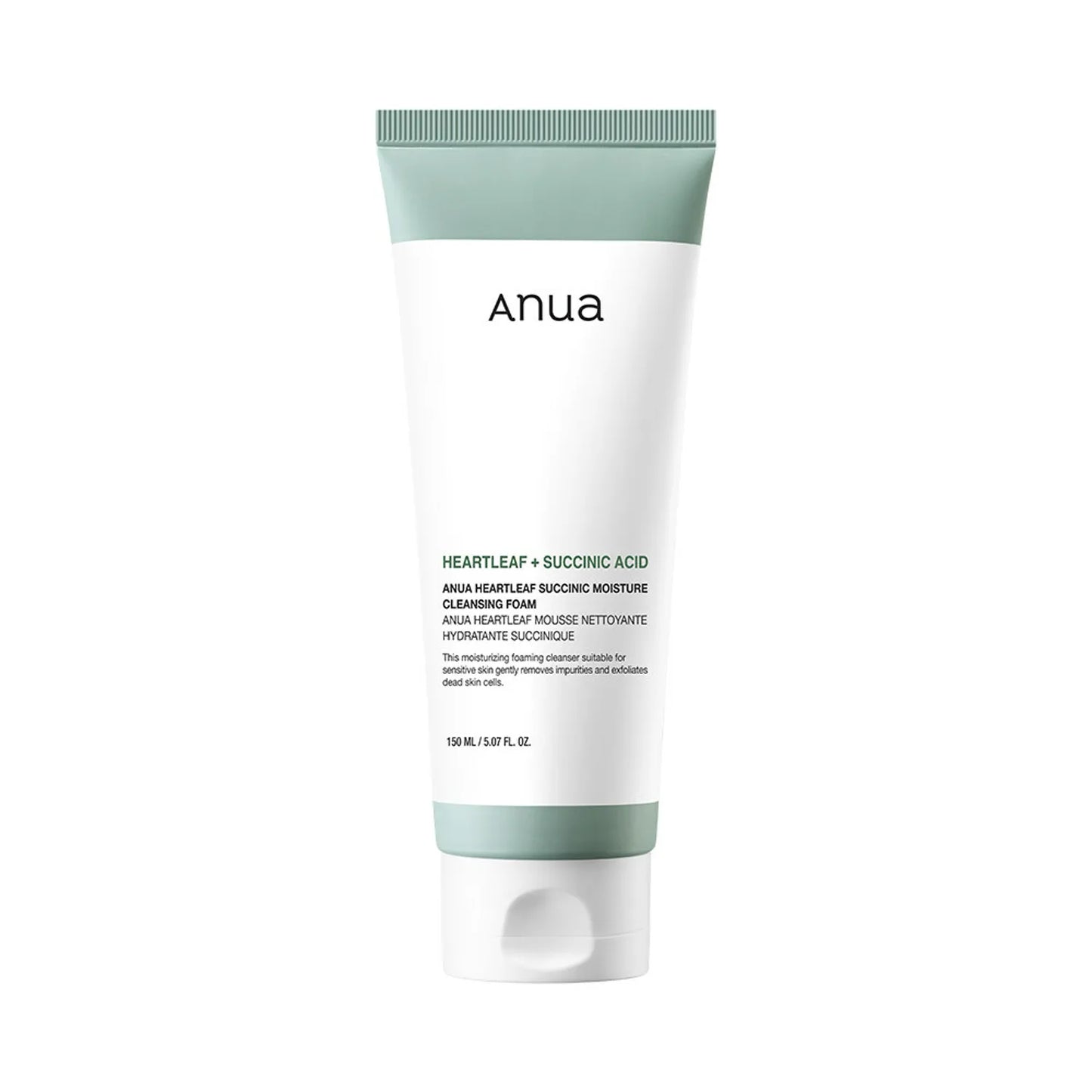 Anua Heartleaf Succinic Moisture Cleansing Foam 150ml - Khayest