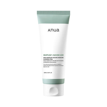 Anua Heartleaf Succinic Moisture Cleansing Foam 150ml - Khayest