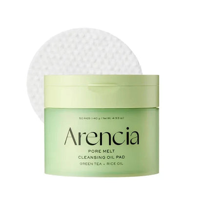 Arencia Pore Melt Cleansing Oil Pad with Green Tea + Rice Oil
