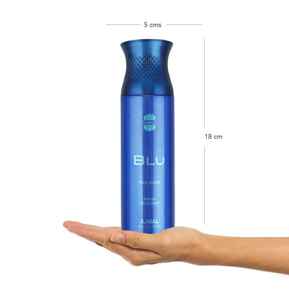 Ajmal Blu Deodorant Body Spray for Men - Khayest