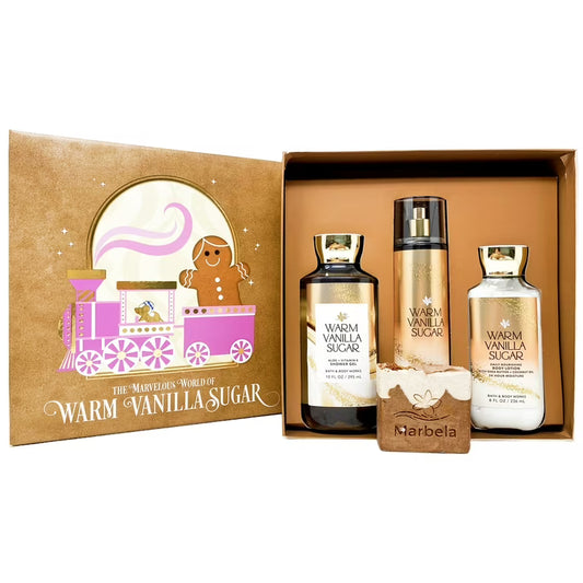 The Marvelous World of Bath & Body Works Warm Vanilla Sugar Gift Set - Khayest
