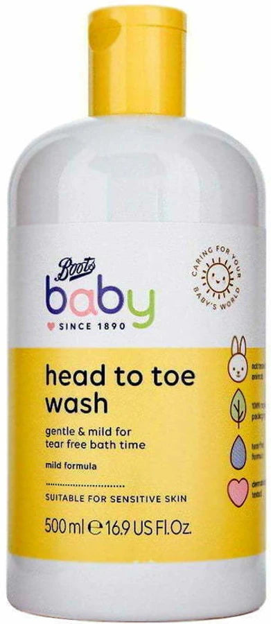 Boots Baby Head to Toe Wash 500ml - Khayest