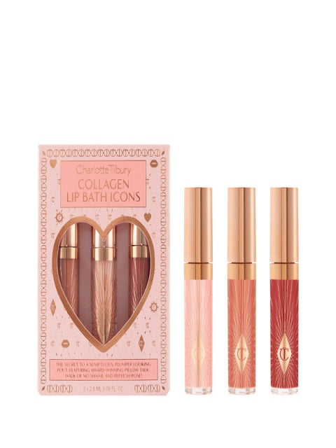 CHARLOTTE TILBURY COLLAGEN LIP BATH ICONS LIMITED EDITION KIT - Khayest