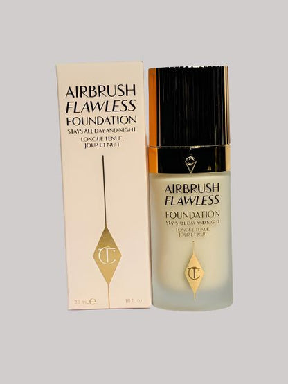 two-bottles-of-Charlotte-Tilbury-Air-Brush-Flawless Foundation