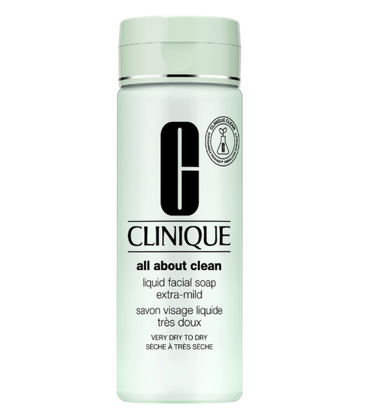 Clinique All About Clean Liquid Facial Soap Extra-Mild For Very Dry To Dry skin 200ml - Khayest