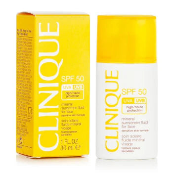 Clinique Mineral Sunscreen Fluid For Face SPF50 30ml - Khayest