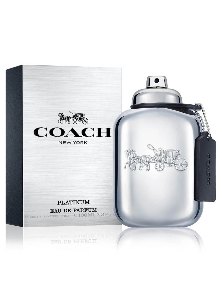 Coach New York Platinum EDP Perfume for Men 100ml - Khayest