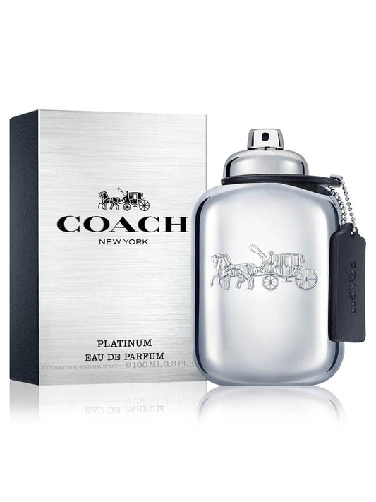 Coach New York Platinum EDP Perfume for Men 100ml - Khayest