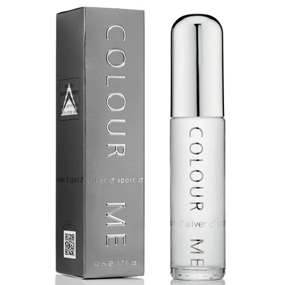 Colour Me Silver Sport EDP Perfume For Men 50 ml - Khayest