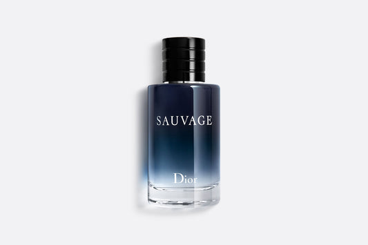 The iconic Dior Sauvage Eau de Toilette 100ml perfume bottle for men, shown against a clean white background.