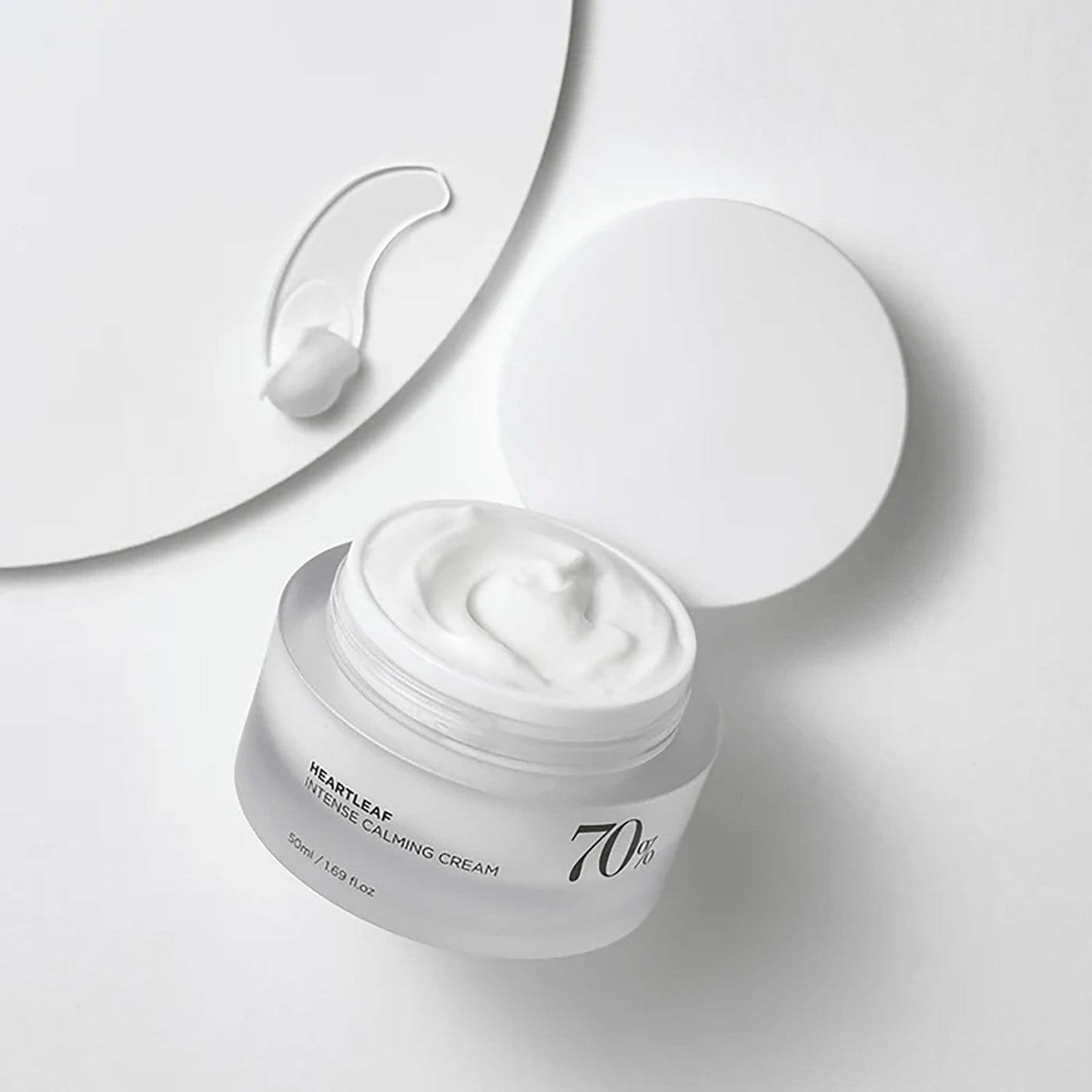 Dlrvadrua Heartleaf 70 Intense Calming Cream with Ceramide, Panthenol, Heartleaf extract(50ml /1.69Fl. Oz) - Khayest