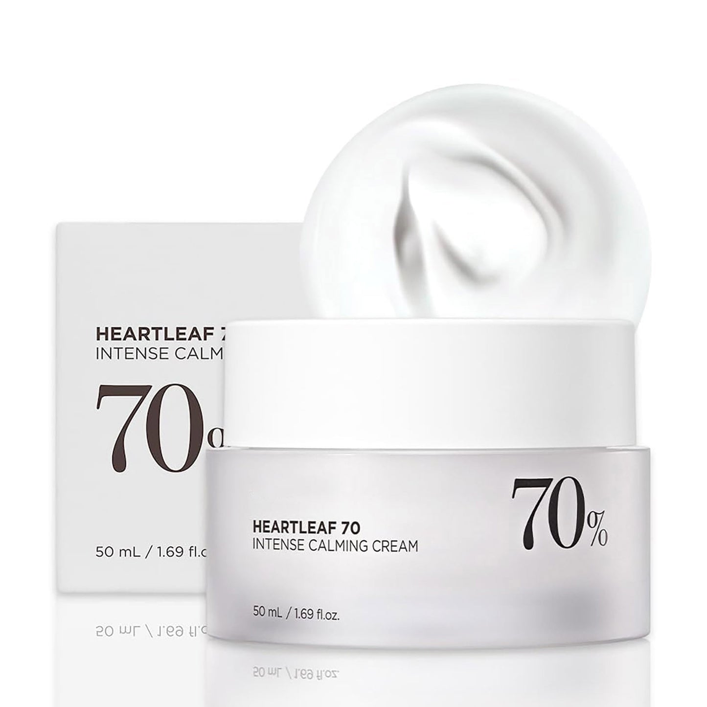 Dlrvadrua Heartleaf 70 Intense Calming Cream with Ceramide, Panthenol, Heartleaf extract(50ml /1.69Fl. Oz) - Khayest