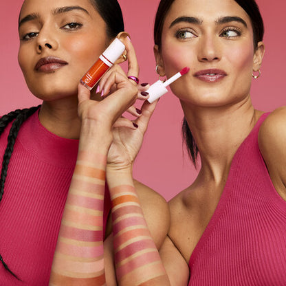 ELF Camo Blush on Cheeks – Natural Flush
