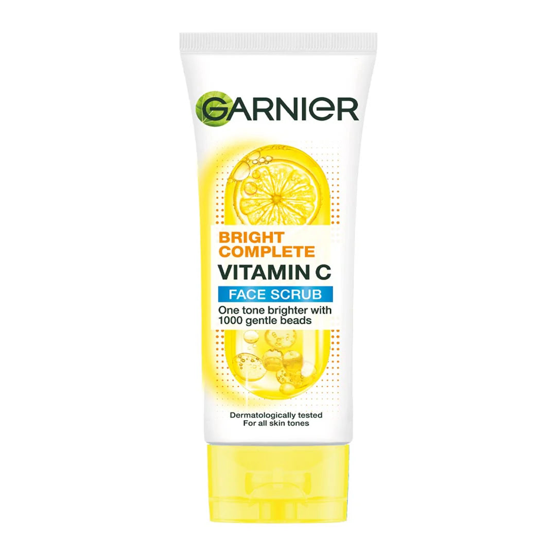 Garnier Bright Complete Vitamin C Face Scrub 100Ml - Khayest