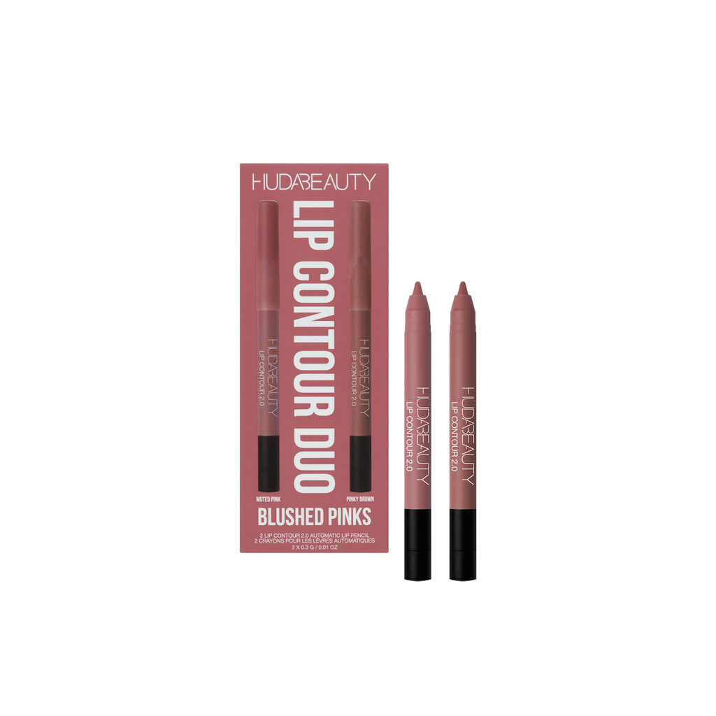 Huda Beauty Lip Contour Mini Duo Blushed Pink - Khayest