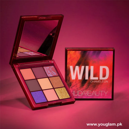 HUDA BEAUTY Chameleon Wild Obsessions Eye Shadow Palette Product Photography - Khayest
