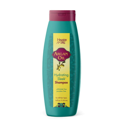Hawaiian Silky Argan Oil Hydrating Sleek Shampoo+Conditioner 414ml