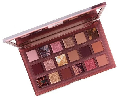 Huda Beauty Naughty Nude Eyeshadow Palette open sideways - Khayest