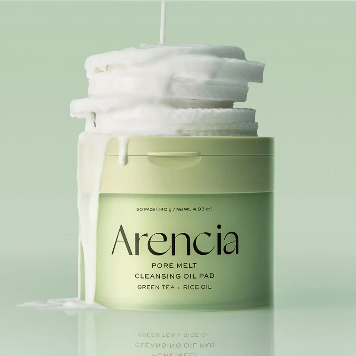 Arencia Pore Melt Cleansing Oil Pad with Green Tea + Rice Oil