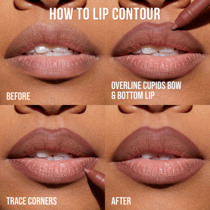 Huda Beauty Lip Contour Mini Duo Blushed Pink - Khayest
