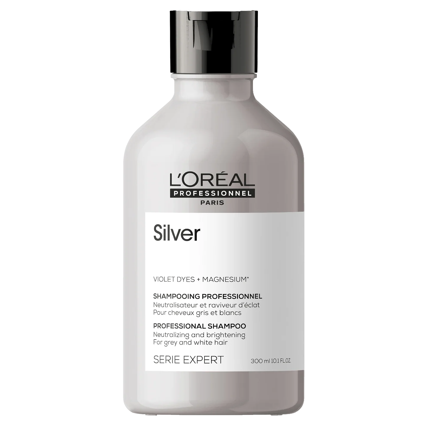 LOreal Serie Expert Silver Violet Dyes + Magnesium Hair Shampoo 300ml
