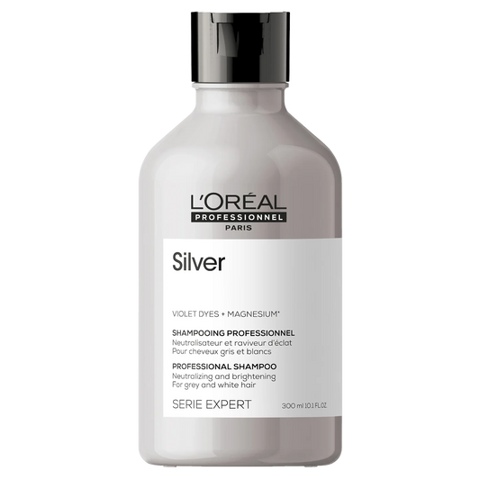 LOreal Serie Expert Silver Violet Dyes + Magnesium Hair Shampoo 300ml