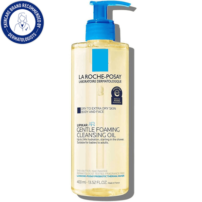 La Roche-Posay Lipikar AP+ Gentle Foaming Cleansing Oil, 13.52 fl oz - Khayest