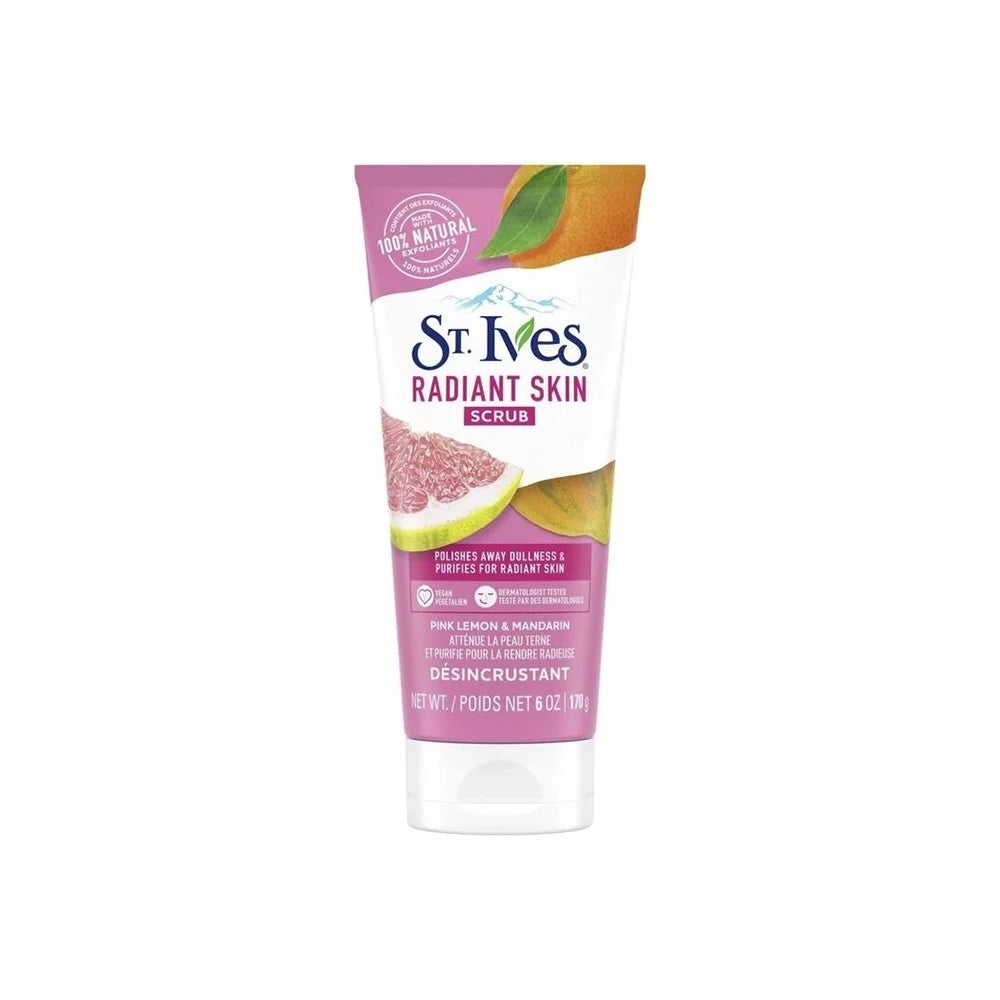 St. Ives Radiant Skin Pink Lemon & Mandarin Orange Scrub 170g - Khayest