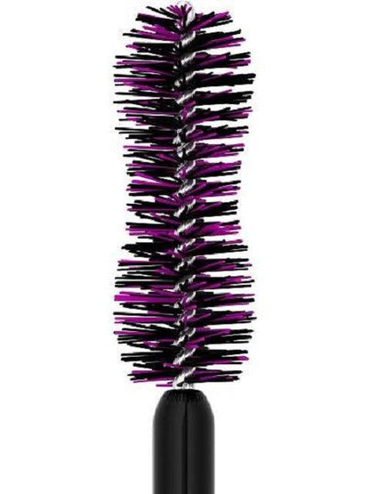 A close-up image of the double-curved lifting brush for the Maybelline Mascara The Falsies Lash Lift, showing its unique bristles.
