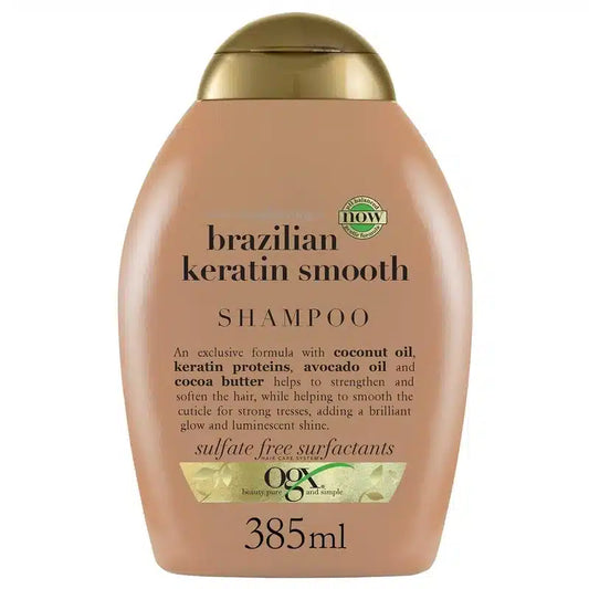 OGX Ever Straightening + Brazilian Keratin Smooth Hair Shampoo 385Ml - Khayest