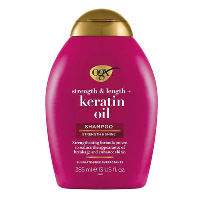 OGX Strength & Length + Keratin Oil Hair Shampoo 385ml - Khayest
