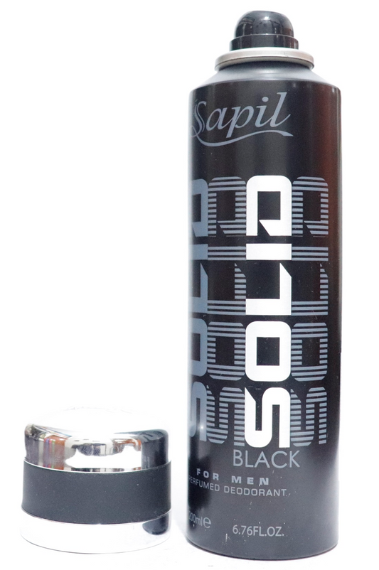 Sapil Solid Black Body Spray For Men 200ml