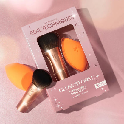 Real Techniques Glow Storm Mini Brush & Sponge Set